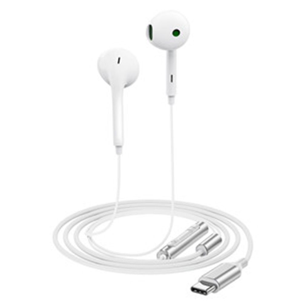 L7 USB-C semi-in-ear wired earphones with mic