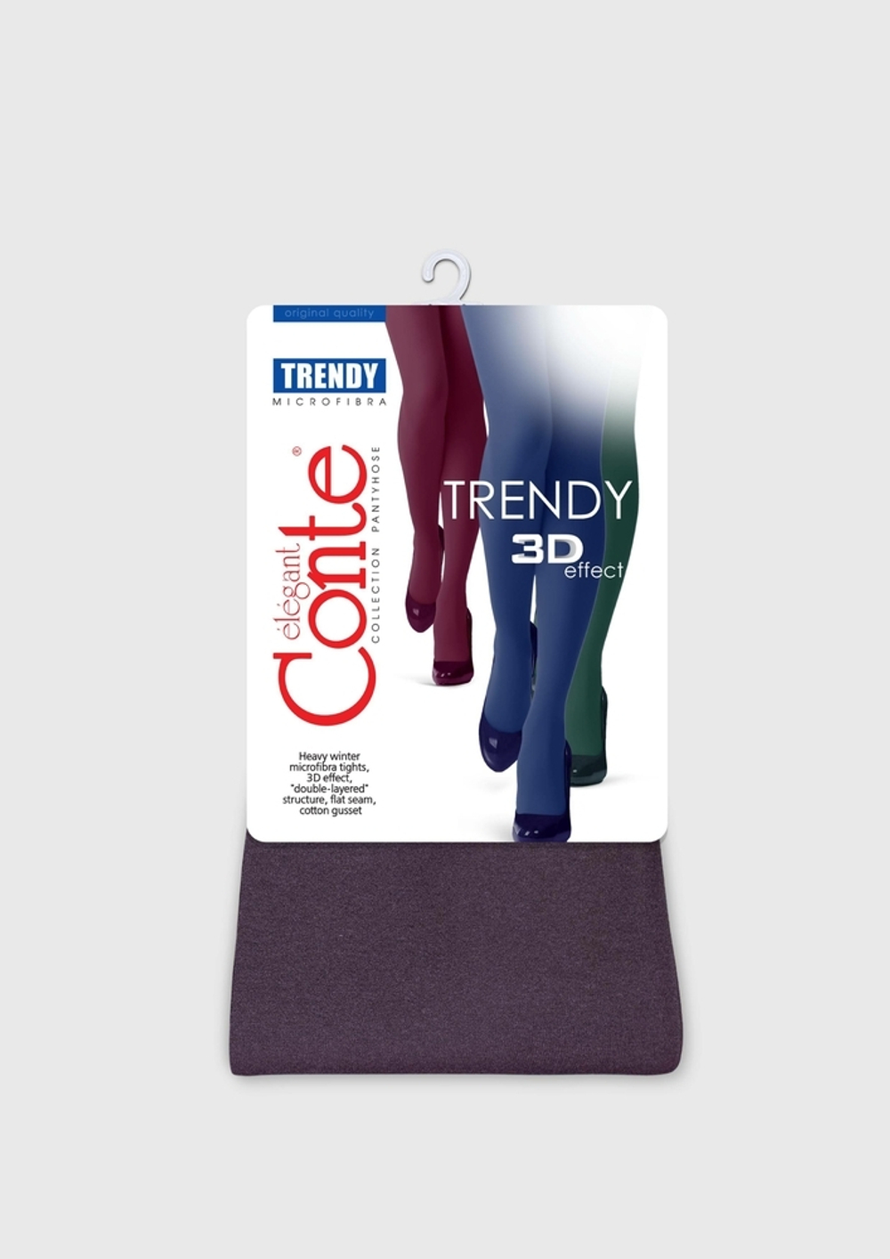 CONTE TRENDY MELANGE 60 Lycra® Плотные женские меланжевые колготки