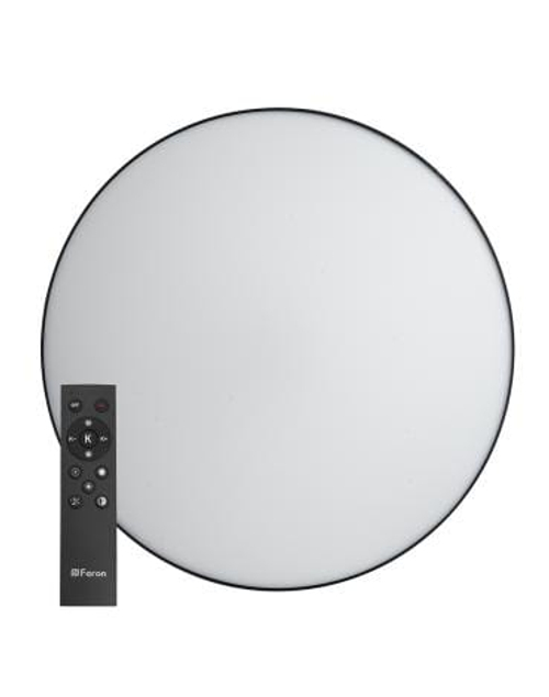 Светильник светодиодный Feron AL6200 Simple matte с пультом ДУ 80Вт 3000-6500К 4800лм черный
