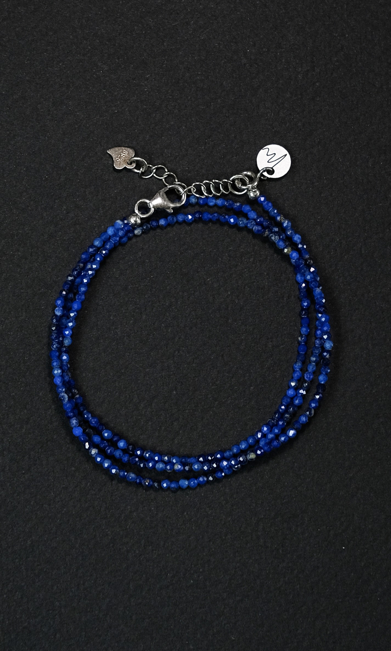 Цепочка "Memo about Wealth" из лазурита 47-54 см