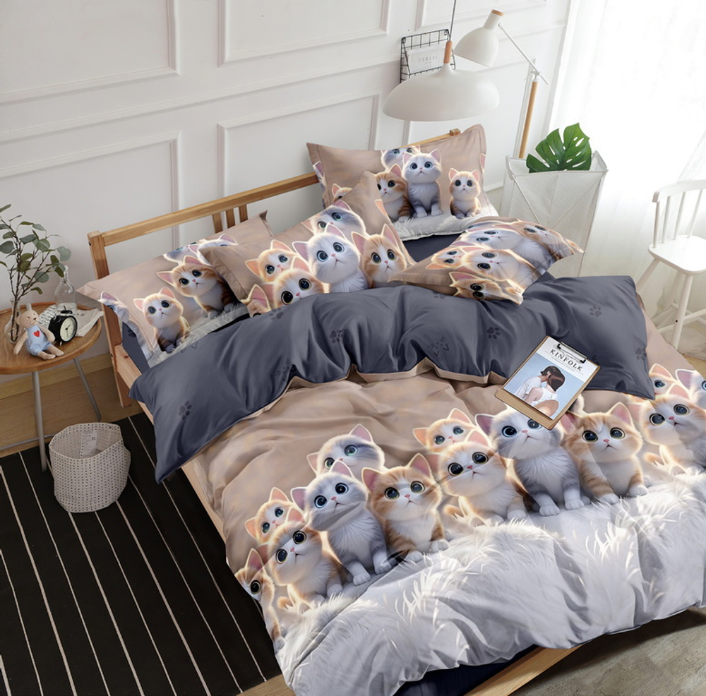 КПБ 2 сп с европростыней ПОПЛИН "П22"