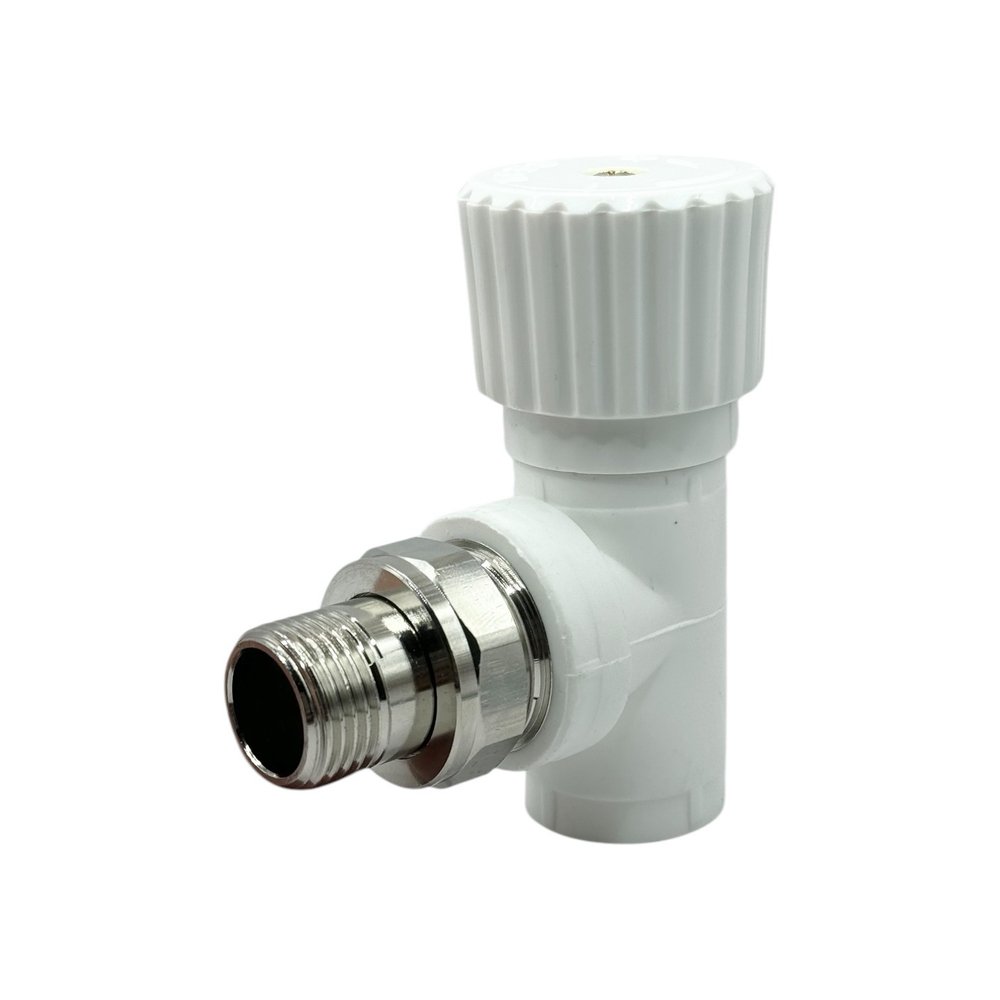 Вентиль угловой радиаторный полипропиленовый TEBO 20x1/2"