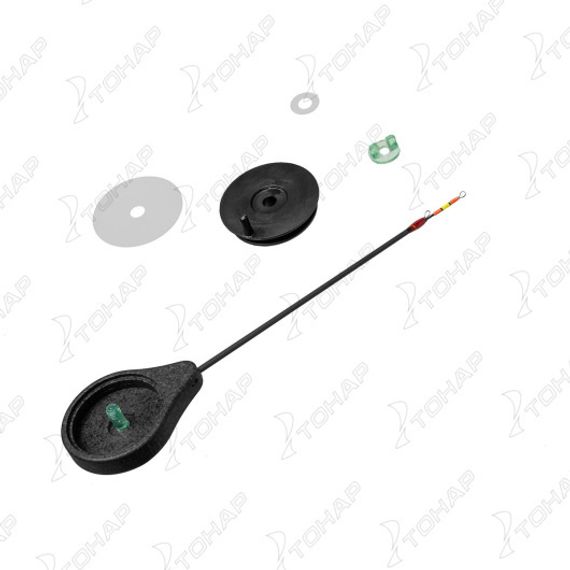 Удочка зим. SP-1T чёрный (хлыст 2 составной мягкий Hi Carbon teleskop) (SP-1T-BL) Akara