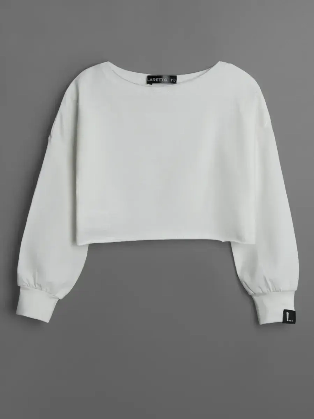 Лонгслив для девочки в школу ,молочный