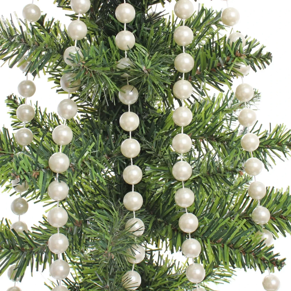 Бусы на ёлку 2,7 м «Жемчуг» d-14 мм, Белый