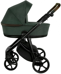 Детская коляска Roan Esso 2025 3 в 1 с автокреслом Tutis Elo Lux Black ESS113/1 Dark Green/Black