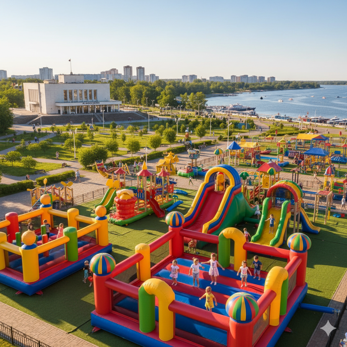 Надувной батут купить в Бердске недорого – БатутМастер 🎪