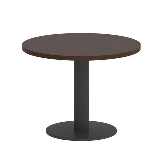 First Стол журнальный круглый KSJ-1 Венге Цаво/Металл Антрацит 600*600*450