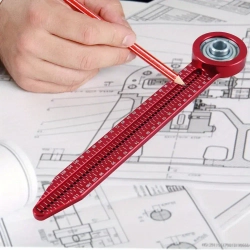 FNICEL Линейка/угольник 146мм х 28мм, Алюминий