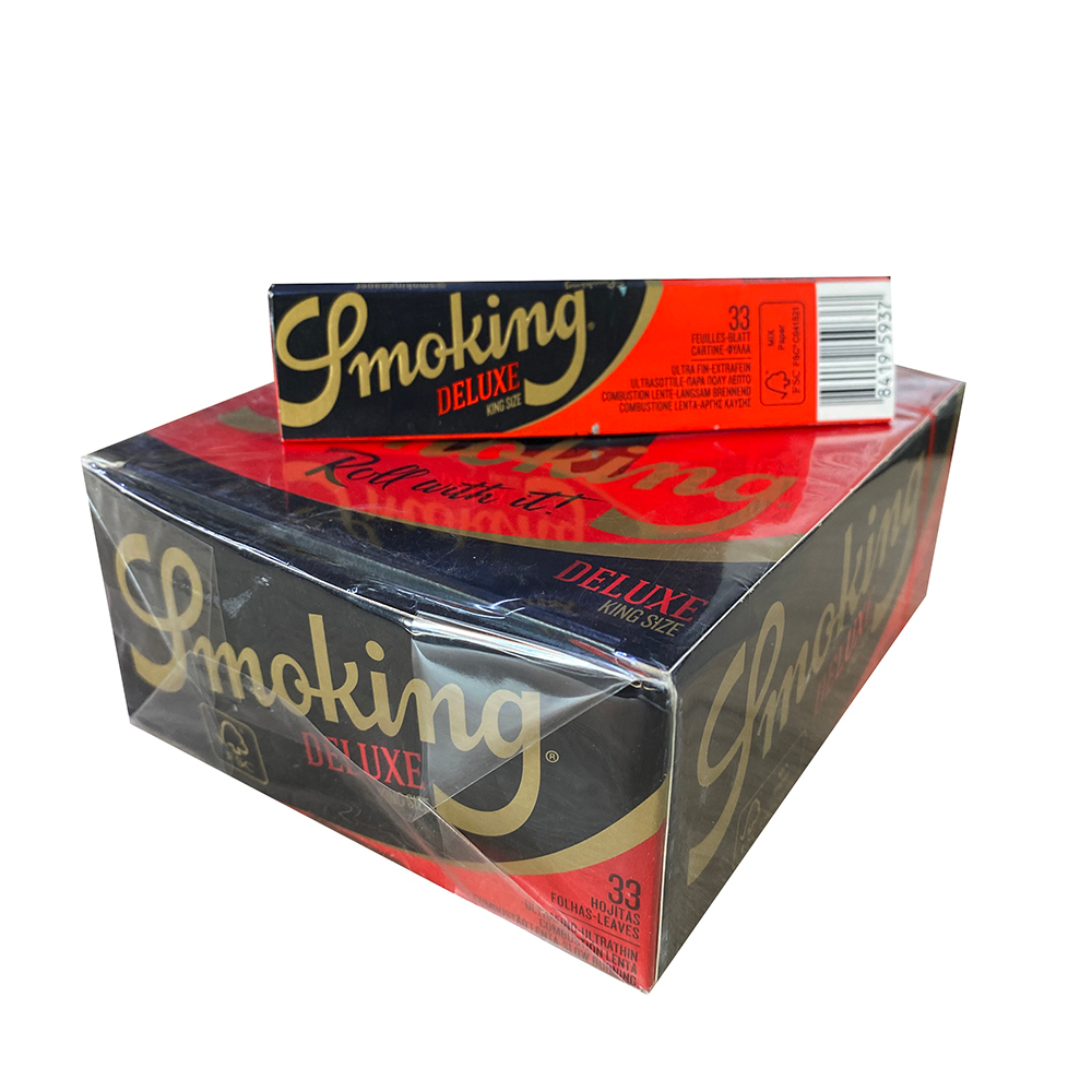 Бумага для сигарет блок "Smoking" King Size Deluxe 33л*50шт