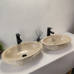 Раковина из мрамора ПАРА! Oval Marmo Wave OM-62884 57*37*15 120