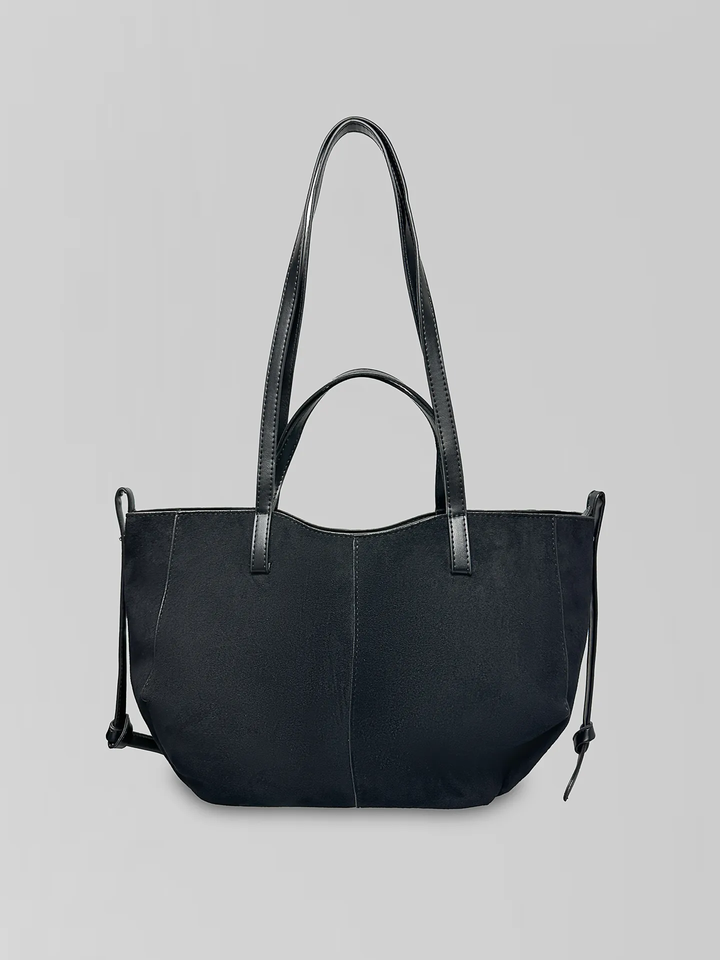 Сумка May Va 5068 замшевая в форме трапеции на замке с двойными ручками