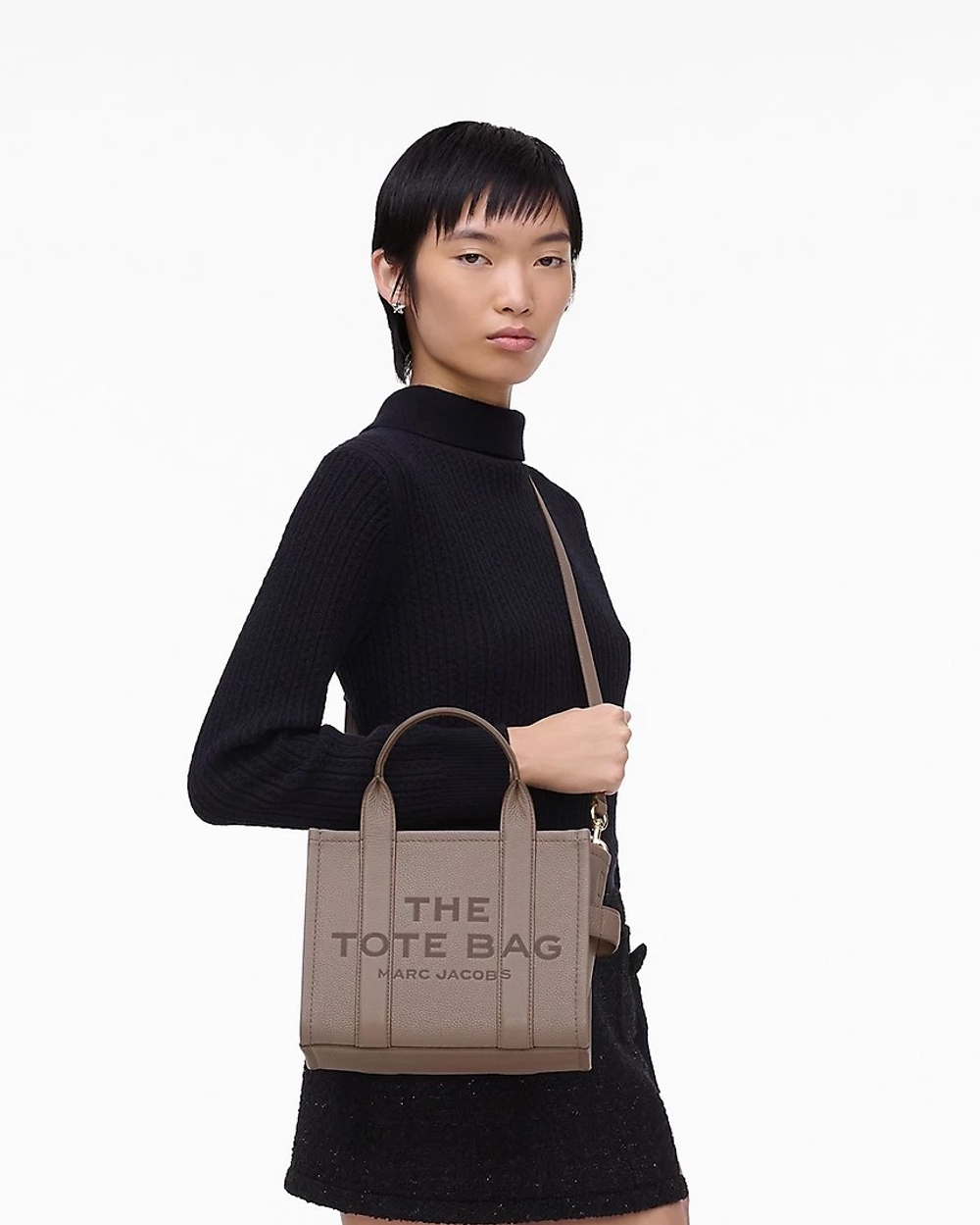 Сумка MARC JACOBS THE LEATHER SMALL TOTE BAG “Cement”
