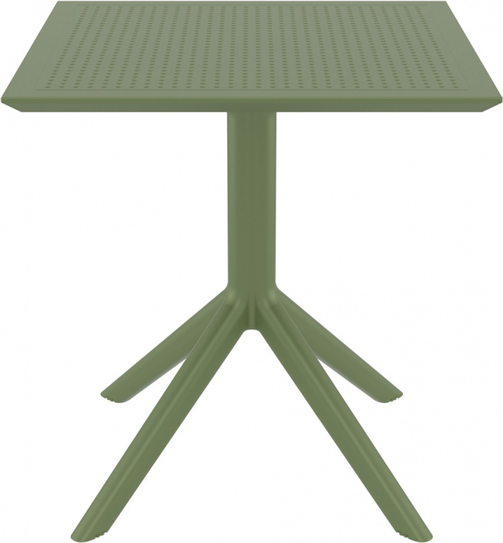 Стол пластиковый Siesta Contract Sky Table 70, оливковый