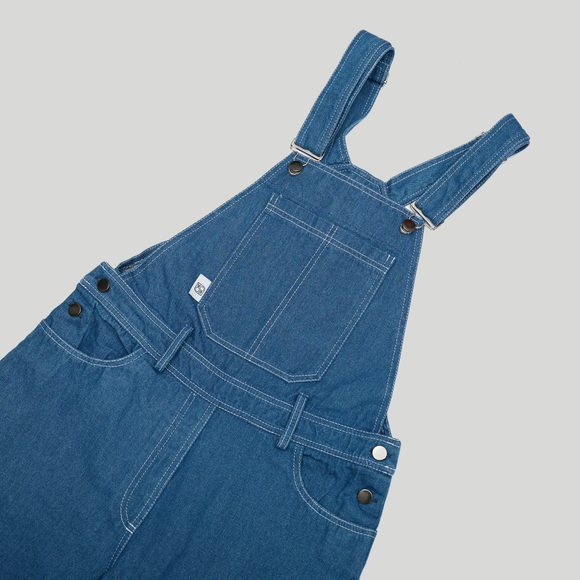Denim Loose Fit Overall Blue
