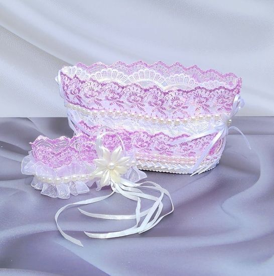 Корзина для бутылок свадебного шампанского Жених и Невеста