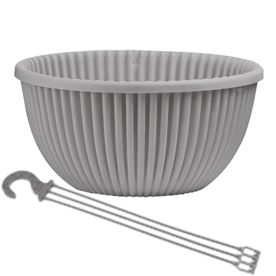 Кашпо Подвесное (6л.) "Верде" Цв. Серый жемчуг