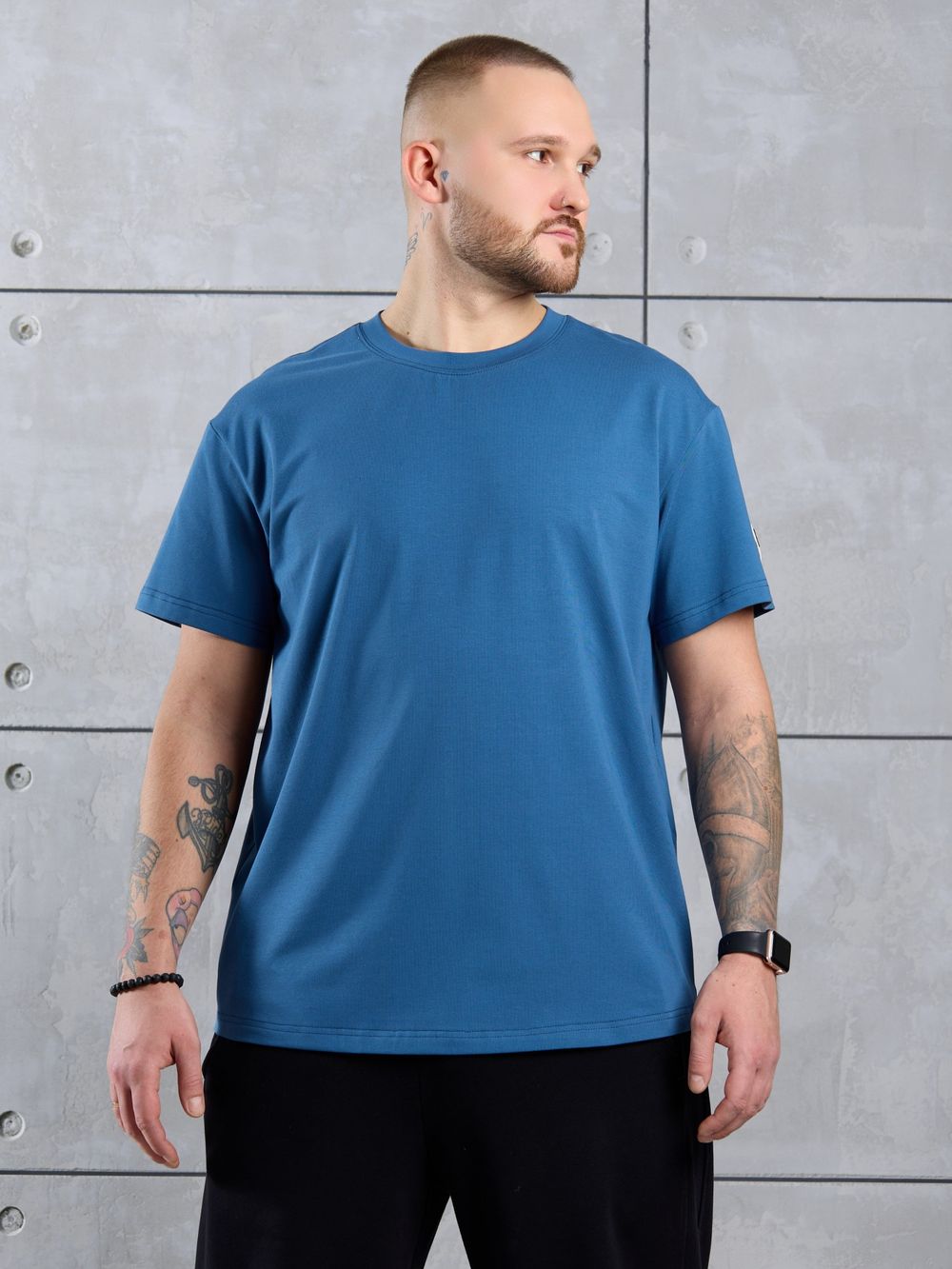 Фуфайка (футболка) мужская Арчи-1 Виотекс ИНДИГО