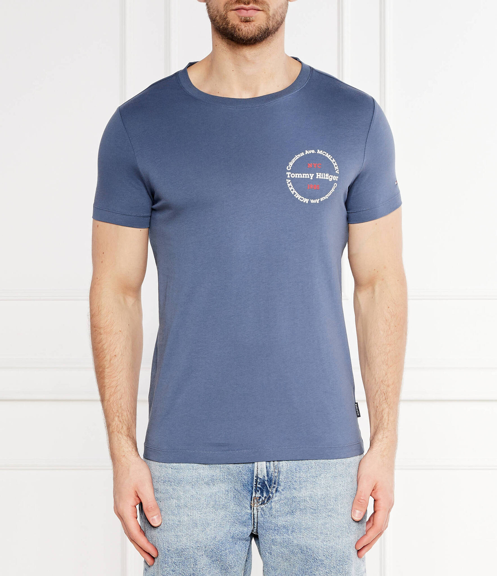 Футболка Tommy Hilfiger - индиговой(MW0MW34390)
