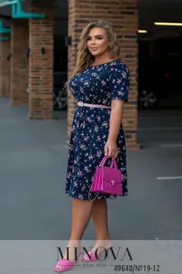 Платье 19-12-темно-синий Minova