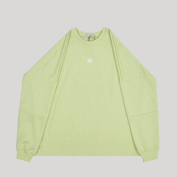 Raglan Sweatshirt LOGO White Jade