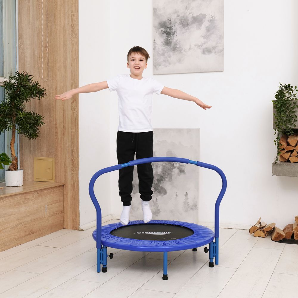 Батут с поручнем DFC Gardenature 36&#39;&#39; синий