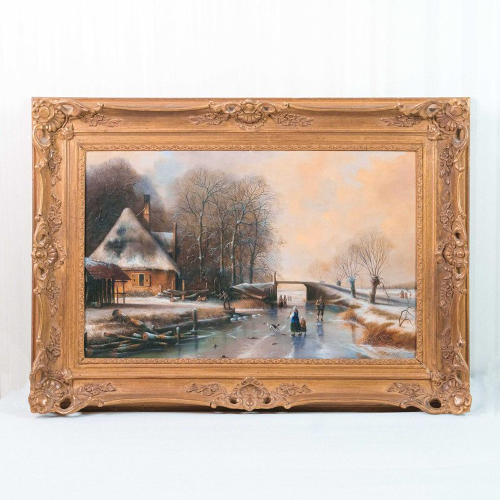Картина «Winterliche Szene/Зимняя сцена»