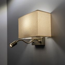 Citilux Декарт CL704303 Бра с бежевым абажуром и диммером