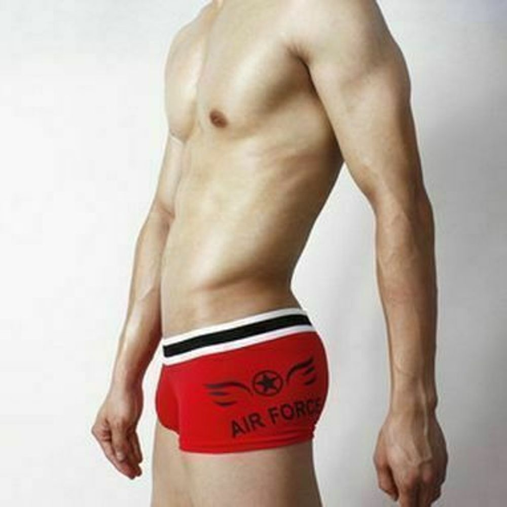 Мужские трусы боксеры красные Superbody Airforce Red Boxer