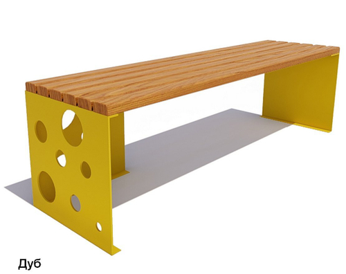 Скамейка уличная Сыр, Сосна