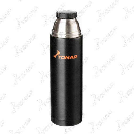Термос TONAR 1200ML HS.TM-026  черный (дополн.пласт.чашка)