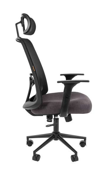 Офисное кресло Chairman 535 Россия BLACK ткань черный/серый