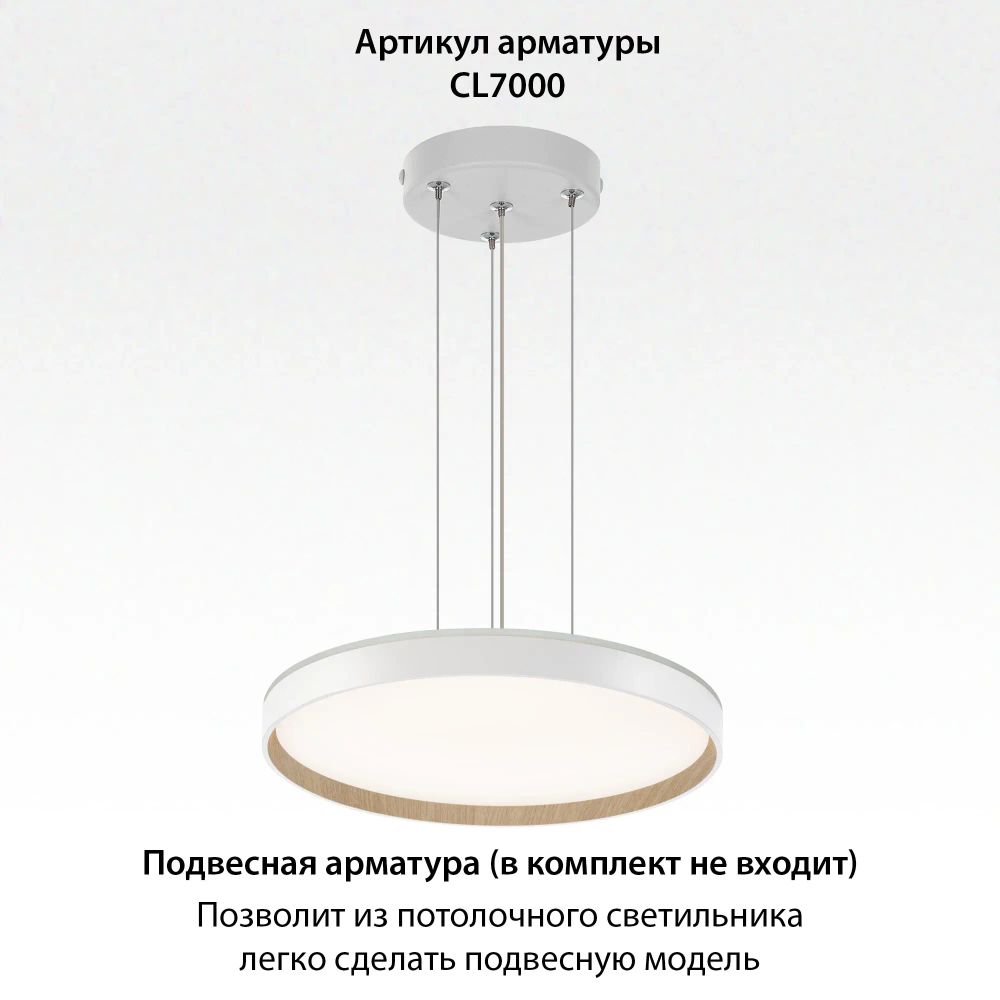 Citilux ETALON CL750400R LED RGB Светильник с пультом Белый+Бук