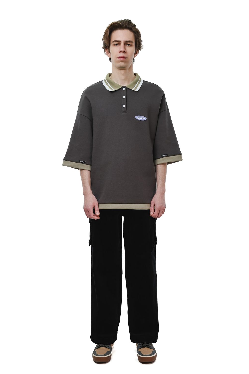 Поло Ymkashix серое