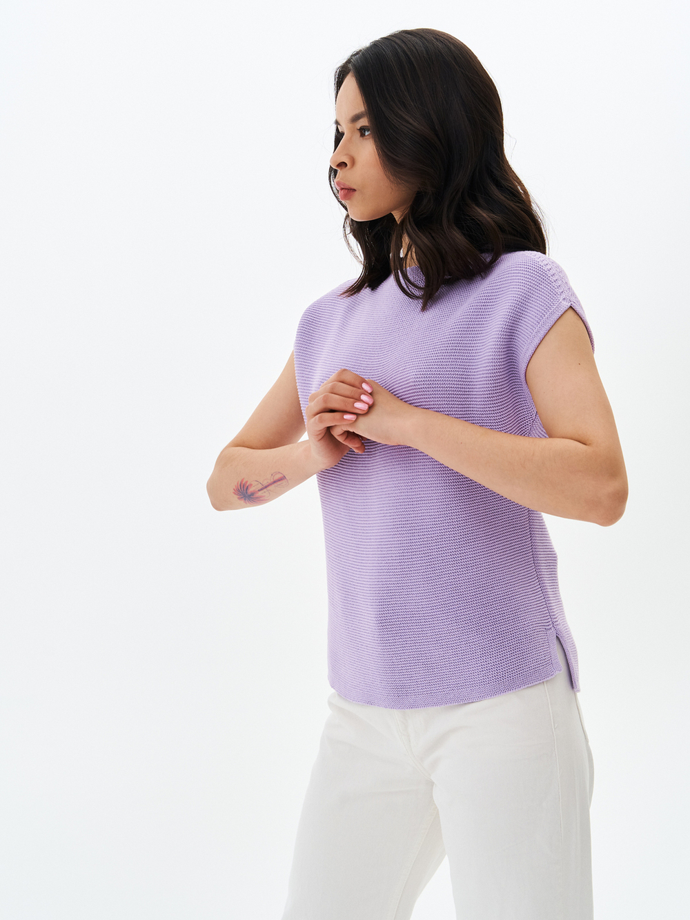 Джемпер "капля" сиреневый