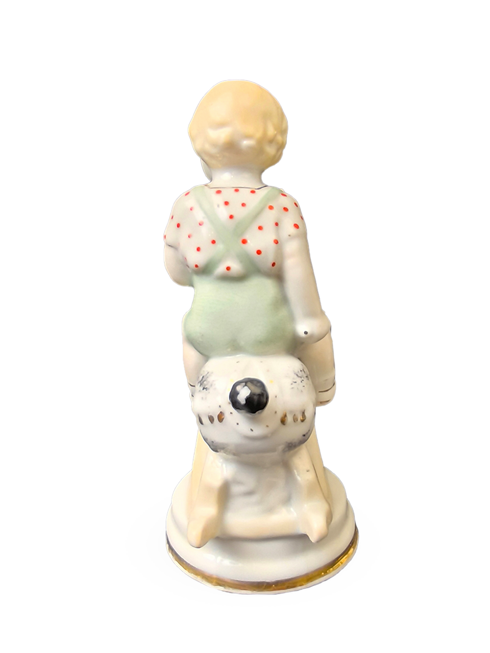 Фарфоровая статуэтка "Мальчик на лошадке" (Полонное ЗХК)