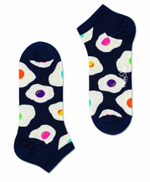 Низкие носки Eggs Sunny Side Up Low Sock с цветной яичницей (Размер: 25) (Цвет: черный)