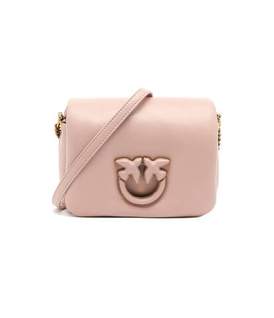 Кожаная сумка через плечо LOVE CLICK PUFF BABY SHEEP NAP Pinko - пудро-розовый(101584 A10F)