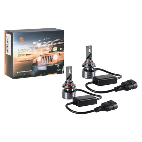 Лампа HB3 12V LED 60W/3000LM 6500K 2 шт (со встр. вентилятором) (КurumaKit)