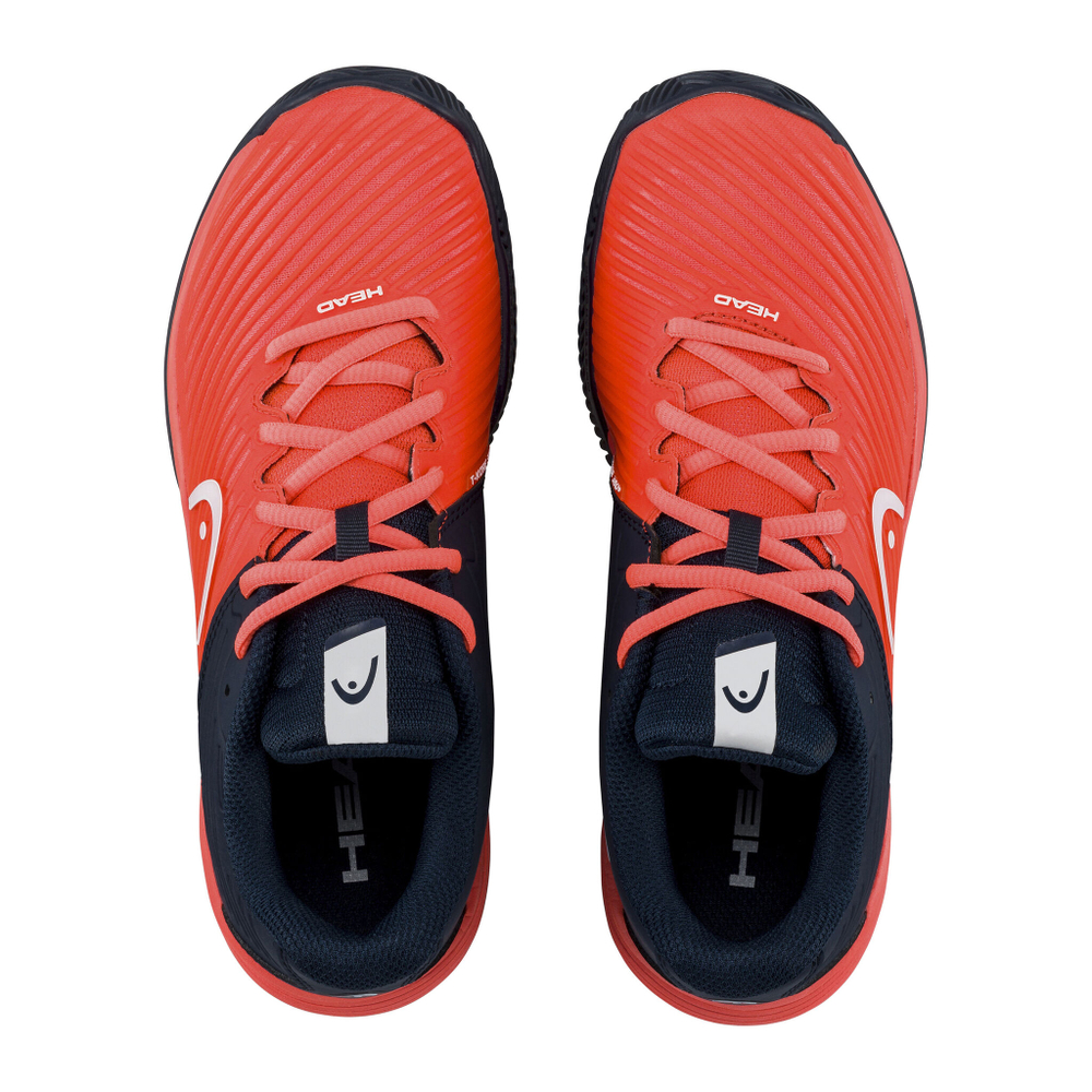 Детские теннисные кроссовки HEAD Revolt Pro 4.0 Clay Court Shoe Kids - Dark Blue, Coral