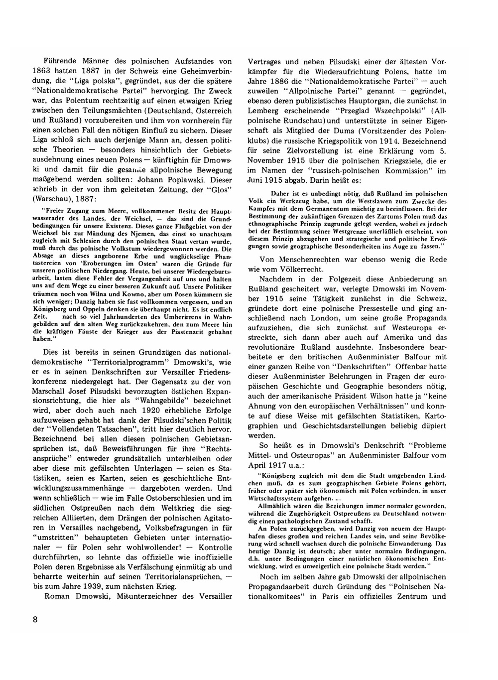 Historische Tatsachen Nr. 11. Deutsches Schicksal Westpreussen. | Udo Walendy