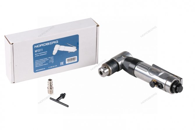 NORDBERG (NP2511) Пневмодрель угловая, Ø сверла до 10 мм