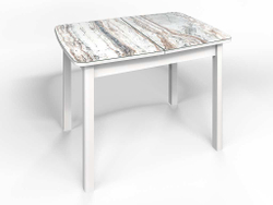 Стол СМ-2 Флорида опора массив прямая белый