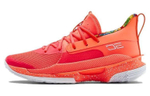 Under Armour Curry 7 Curry 7 non-slip lightweight low-cut actual combat basketball shoes men's red and white