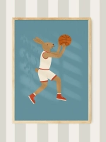 Постер для детской мальчика 50х70 см спорт ретро стиль