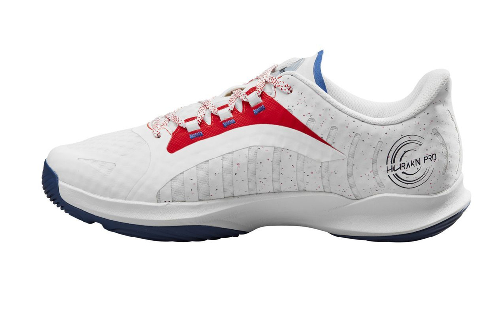 Женские  кросовки для Padel Wilson Hurakn Pro - white/wilson red/de ja vu blue