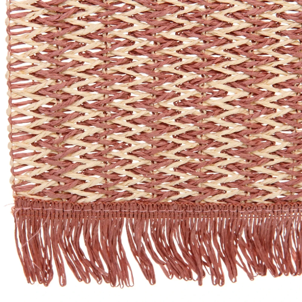 Салфетка на стол 30*45см «Бохо» плетеная, розовая