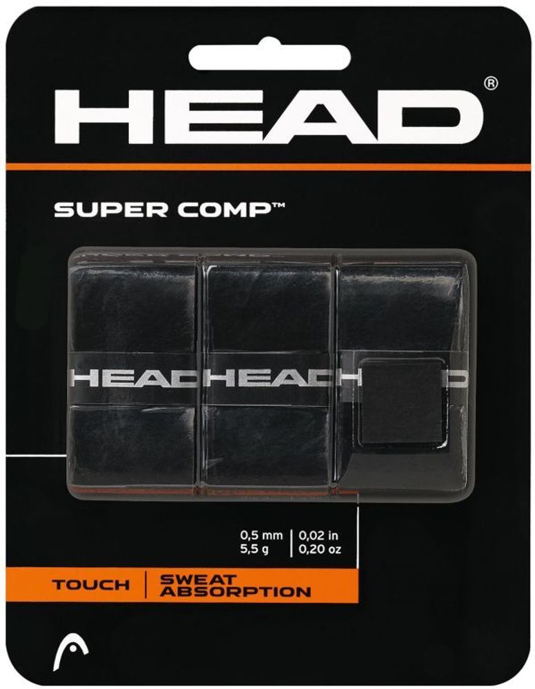 Теннисные намотки Head Super Comp black 3P