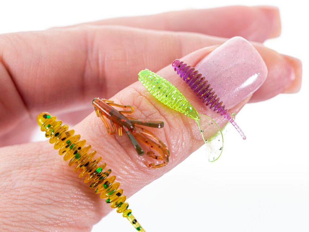 Твистеры съедобные LJ Pro Series Perch Snack Pack / MIX4 / 67 шт