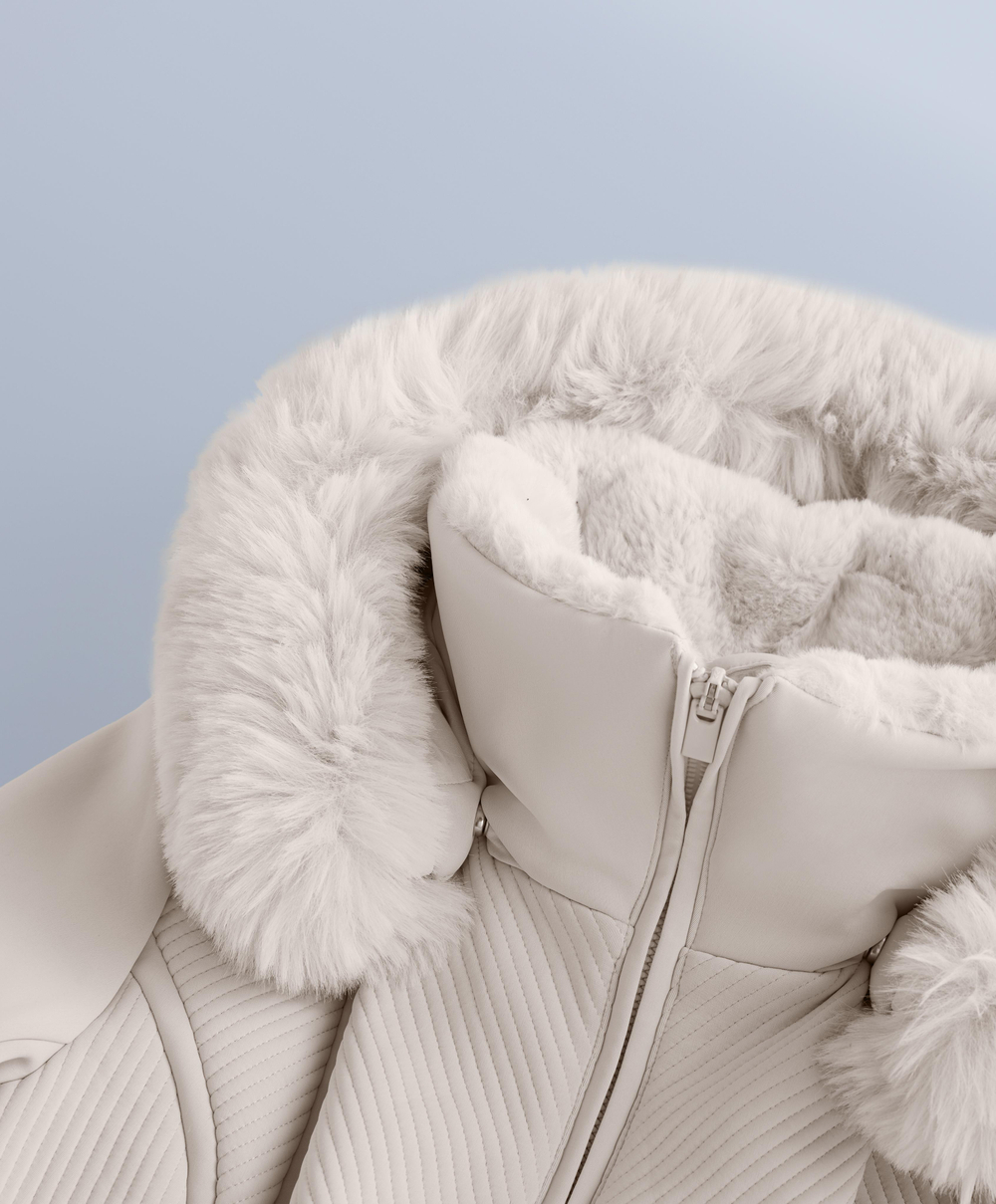 Oysho Водостойкий облегающий эластичный комбинезон SKI, норка